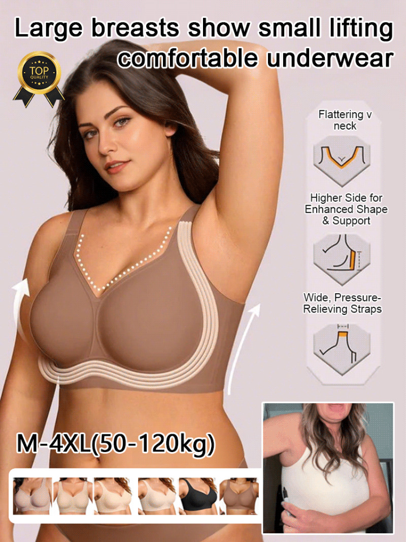 Mastectomy Bra Pocket - Push-up hijs-draadloze bh, comfortabel naadloos damesondergoed,