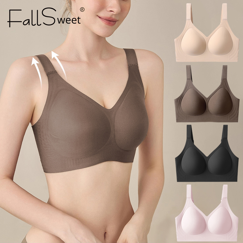 Mastectomy Bra Pocket - FallSweet Dames Push-Up Naadloze Bh Plus