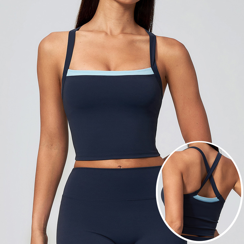 Dames Criss Cross Back Yoga Ta - Plunge Bra Push Up recensie en prijs