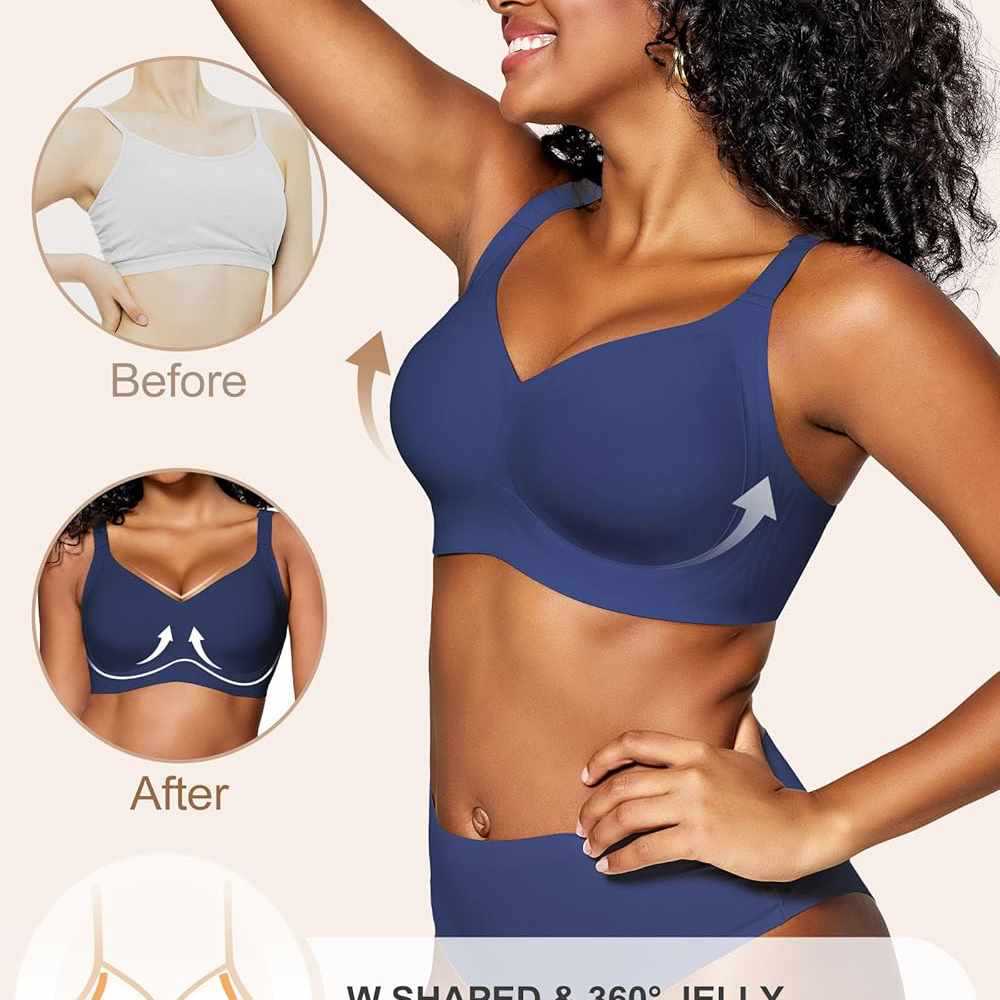 Naadloze, draadloze bh voor da - Plunge Bra Push Up recensie en prijs